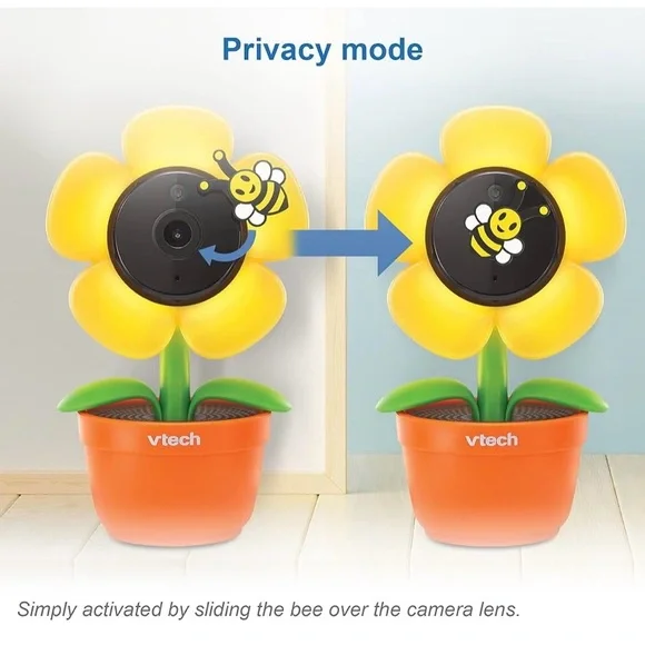 NEW VTech Yellow Daisy Smart Wi-Fi Baby Camera iOS & Android 1080p Full HD, Cameras